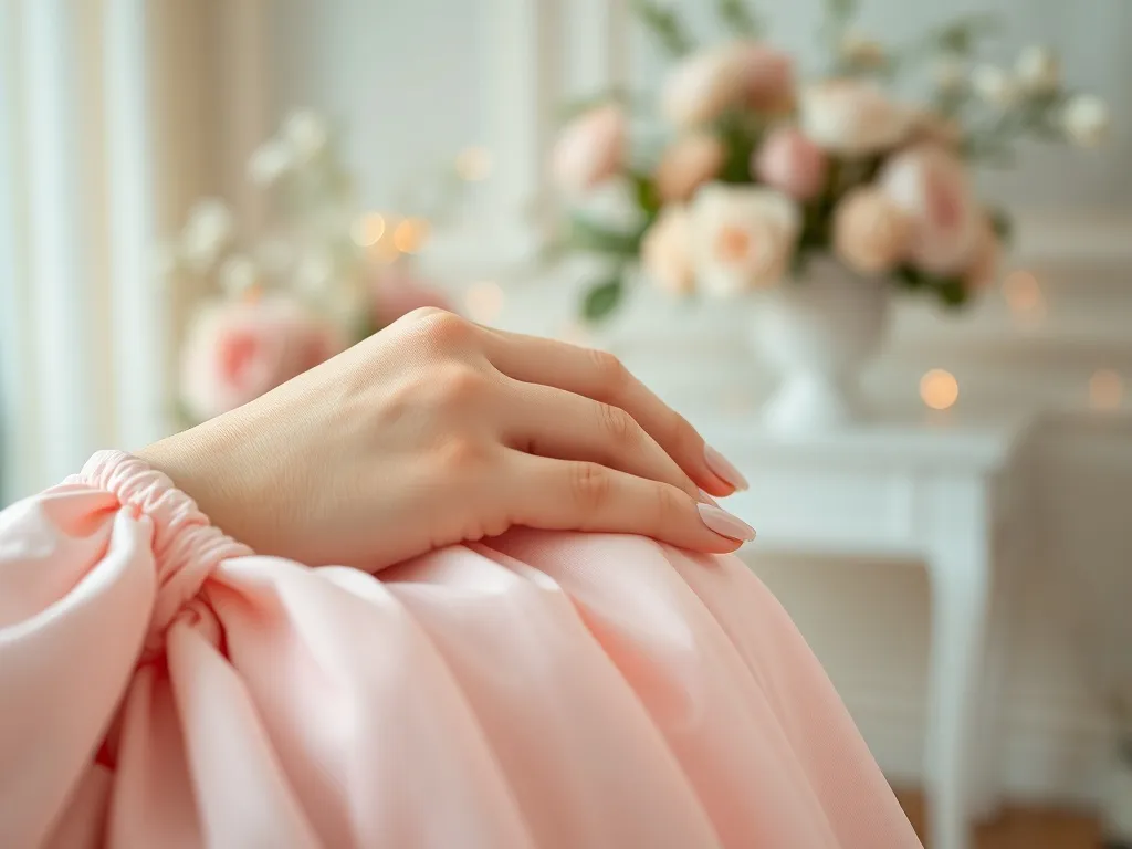 Jakie paznokcie do pudrowej sukienki?